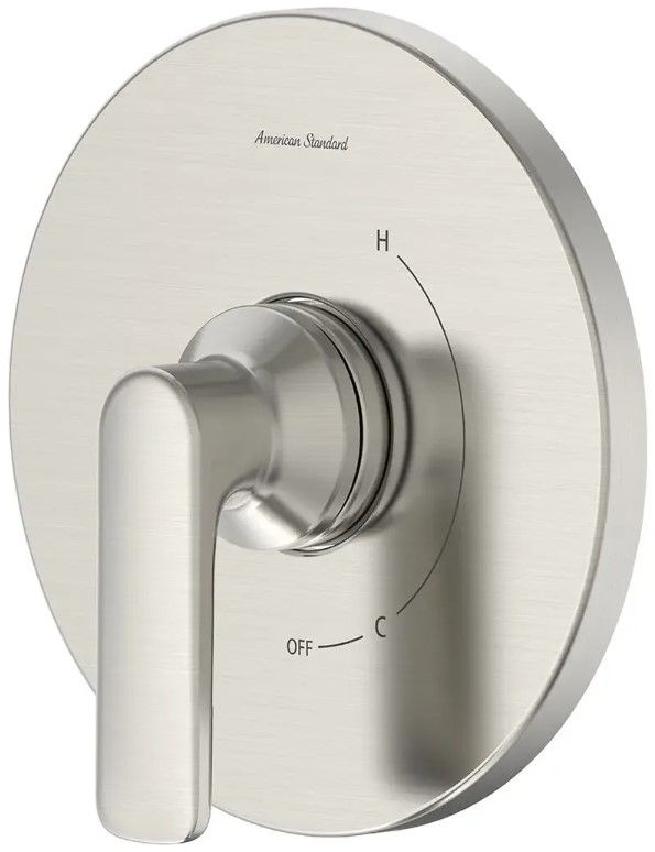 American Standard Aspirations Brushed Nickel Pressure Balance Valve Trim with Double Ceramic Pressure Balance Cartridge and Lever Handle-1