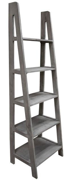 American Wholesale Furniture Granite Ladder Bookcase-0