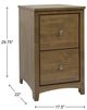 Boulder Creek Furniture Modular Brown 2-Drawer File Cabinet-2