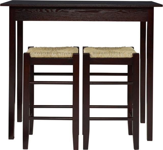 Linon Tavern 3-Piece Espresso Counter Table Set-1