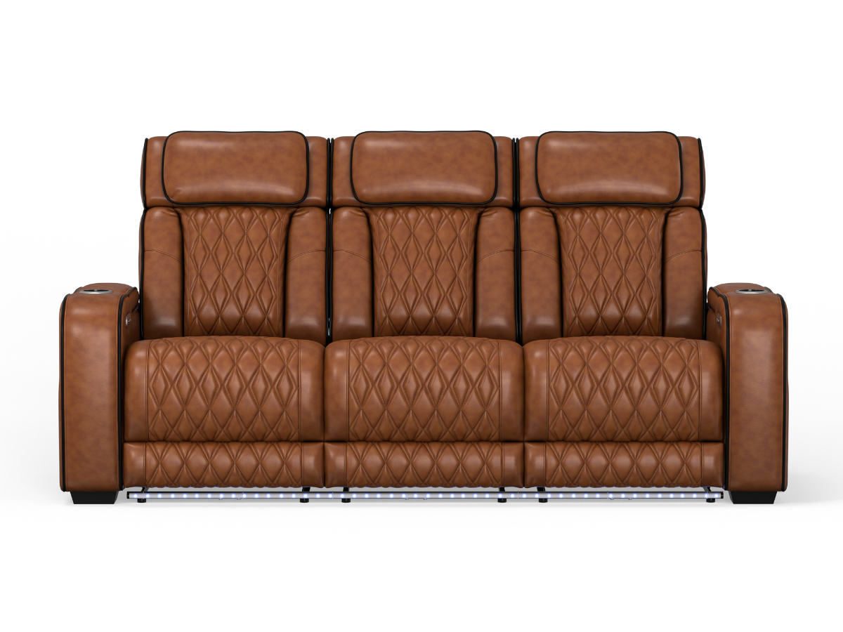 Alan Saddle Power Leather Sofa | Bob Mills Furniture