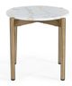 VIG Furniture Modrest Denzel Gold/White End Table-1
