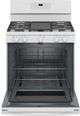 GE® 30" White Free Standing Natural Gas Range-1