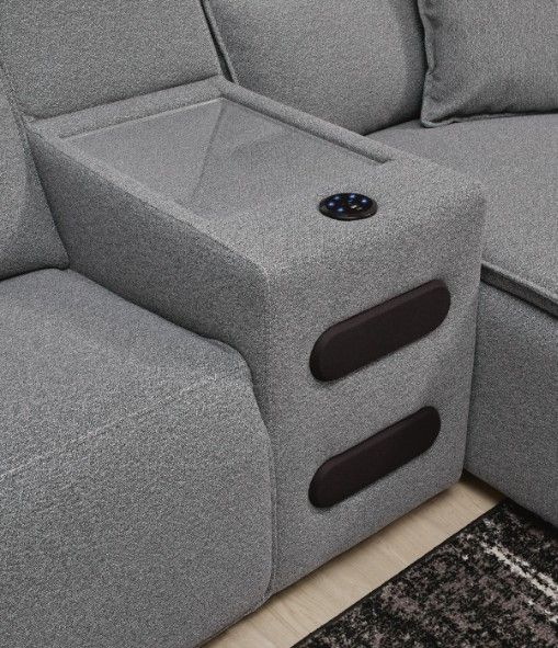 Signature Design by Ashley® ModMax II 7-Piece Gray Power Reclining Right-Arm Facing Sectional and Chaise-3