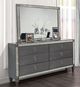 Furniture of America® Titania 4-Piece Gray Queen Bedroom Set-3