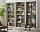 Martin Furniture Toulouse 3-Piece Rustic White Bookcase-4