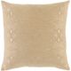 Surya Accra Khaki 18"x18" Toss Pillow with Polyester Insert-0