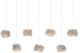 Currey & Company Birds Nest Silver Rectangular Multi-Drop Pendant Lighting-0