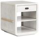 Magnussen Home® Sunset Cove Moonlight Pearl Chairside End Table-0