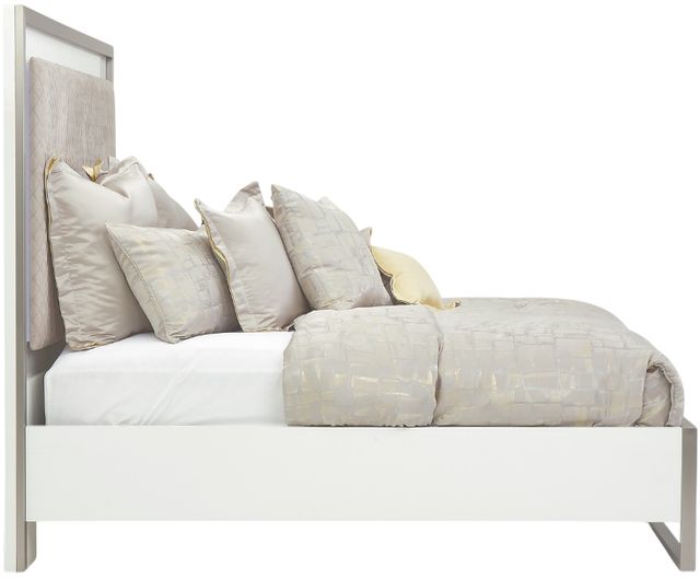 Michael Amini® Marquee Beige/Cloud White Eastern King Panel Bed-3
