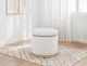 Coaster® Remuda Ivory Upholstered Storage Ottoman-3