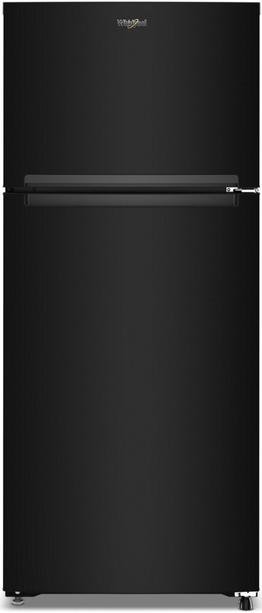 Whirlpool® 33" 16.35 Cu. Ft. Black Top Freezer Refrigerator with Total Coverage Cooling