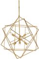 Currey & Company Aerial Antique Gold Leaf Chandelier-1