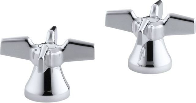 KOHLER® Triton® Polished Chrome Cross Handles for Centerset Base Faucet-0
