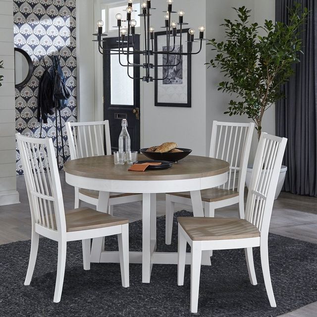Parker House® Americana Modern Cotton Oval Dinig Table with Weathered Natural Top -3