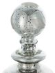 A & B Home Antique Silver 10" Glass Jar with Lid-1