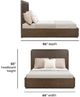 Flexsteel® Athens Chocolate Brown Queen Panel Storage Bed-2
