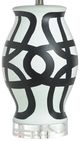 Harp & Finial® Manning Black/White Table Lamp-1