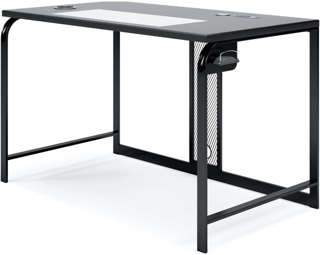 Signature Design by Ashley® Lynxtyn Black 48" Office Desk with Cup Holder-3
