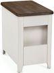 Peters-Revington™ Casual Choices™ Light Gray Chairside Table with White Base-1