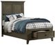 Intercon San Mateo Gray Youth Twin Storage Panel Bed-0