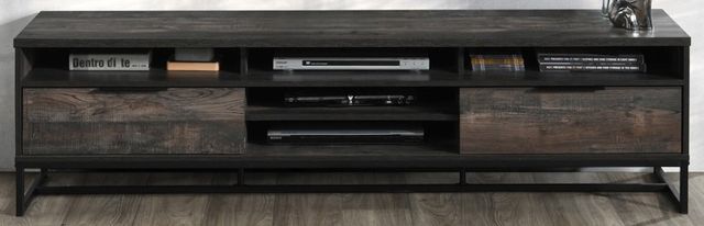 Milton Green Stars Rustic Gray Faux Wood 71" TV Stand-0