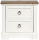 Magnussen Home® Kingston Whisper White/Cerused Nutmeg Nightstand-2