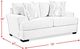 Elements International 2-Piece Fentasy Silver Living Room Stationary Seating Set-4