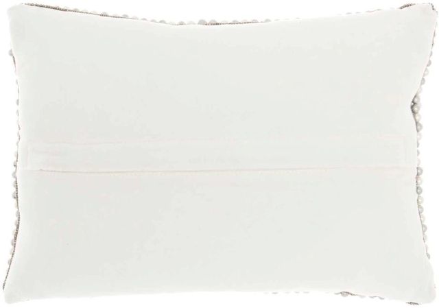 Nourison Home™ Luminescence Ivory/Silver Throw Pillow-2