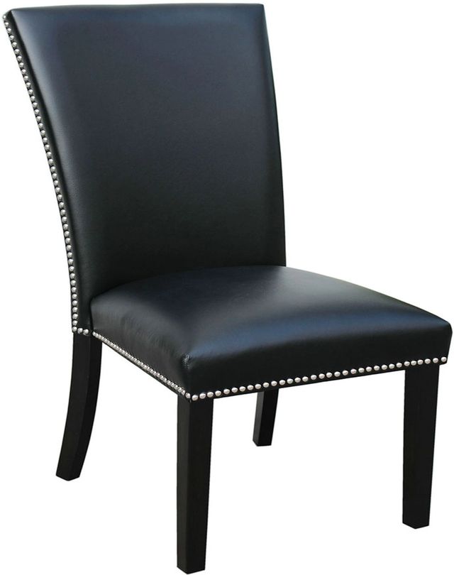 Steve Silver Co. Camila Black/Espresso Upholstered Dining Side Chair-0