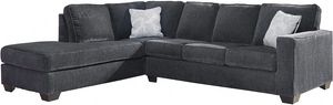 Signature Design by Ashley® Altari 2-Piece Slate Left-Arm Facing Sofa Sectional and Chaise