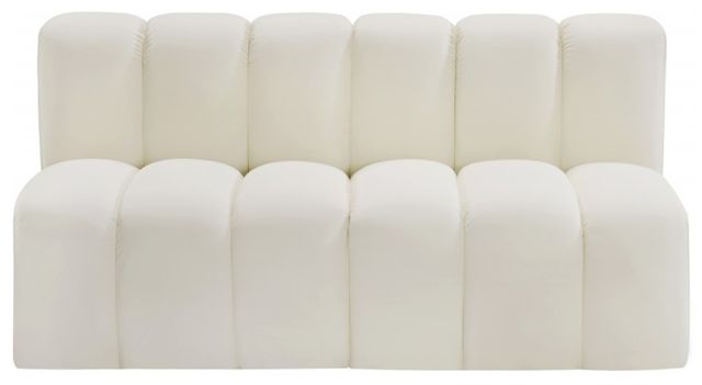 Meridian Furniture Arc 2-Piece Cream Small Spaced Sectional-1