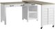 Riverside Furniture Finn Cloud/Fog Swivel Desk-4
