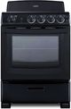 Summit® 24" Black Freestanding Electric Range-0