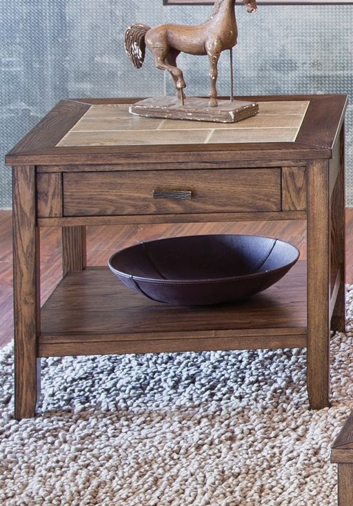 Liberty Furniture Mesa Valley Tobacco End Table-1
