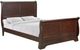 Elements International Chateau Vintage Cherry Queen Sleigh Bed-0