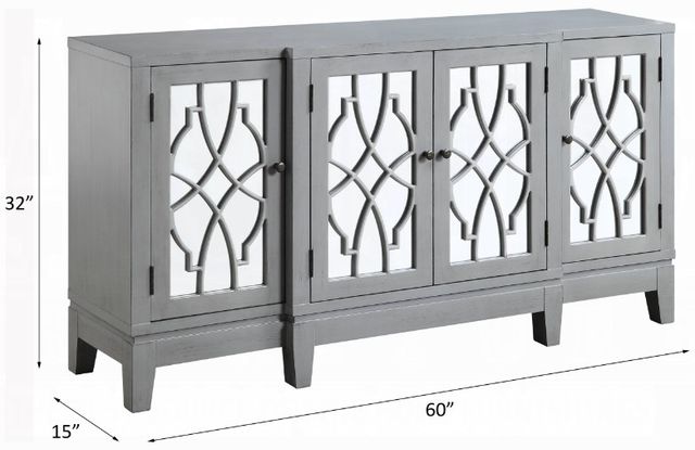 ACME Furniture Magdi Antique Gray Console Cabinet-2