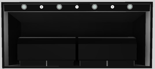 Vent-A-Hood® Designer Series 54" Black Wall Mounted Range Hood-1