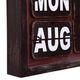 YHD Rusted Red/White Wall Clock-3