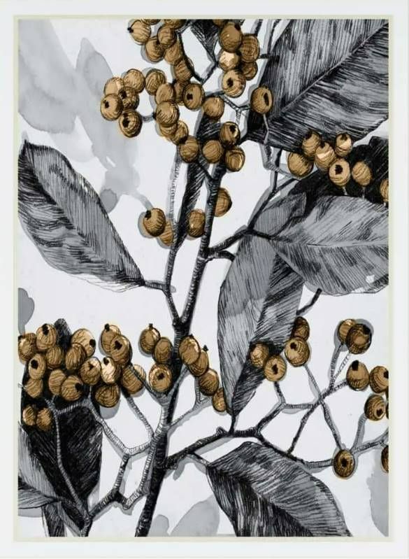 Classy Art Holly Shadow I by Emma Caroline Wall Art-1