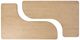Classic Home Melina 2-Piece Coastal Drift 71" Coffee Table-4