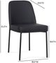TOV Furniture Sydney 2-Piece Black Dining Chair-2