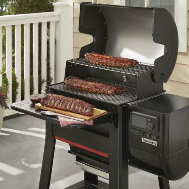 Weber® Black Folding Front Shelf-1