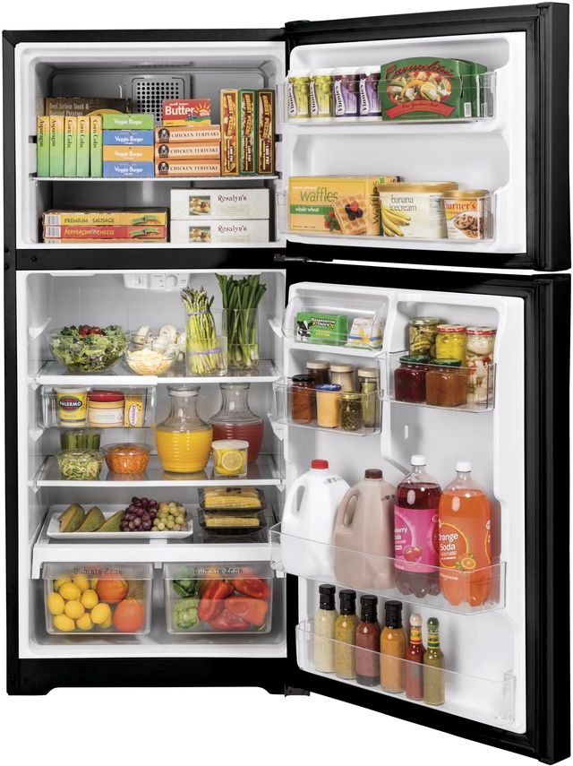 GE® 19.1 Cu. Ft. Black Top Freezer Refrigerator-2