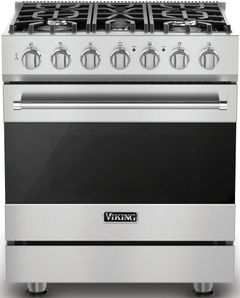 Viking® 3 Series 30" Stainless Steel Freestanding Liquid Propane Range