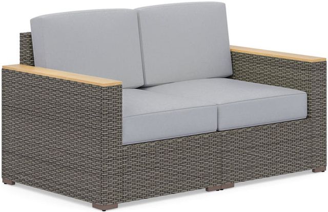 homestyles® Boca Raton 4-Piece Brown Outdoor Loveseat Set-1