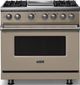 Viking® 5 Series 36" Nantucket Pro Style Dual Fuel (NG) Range with Polished Chrome Trim-0
