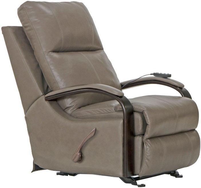 Catnapper Gianni Light Grey Glider Recliner with Heat and Massage Store For Homes Furniture Flooring Newton IA