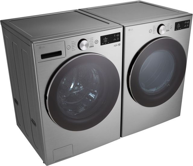 LG Graphite Steel Front Load Washer & Gas Dryer Laundry Pair-2