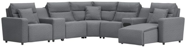 Signature Design by Ashley® ModMax II 7-Piece Gray Power Reclining Right-Arm Facing Sectional and Chaise-0
